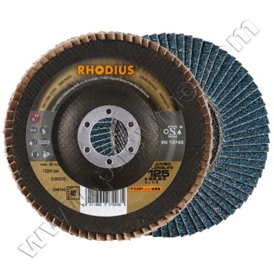 Лепестковый круг для УШМ 125х22 P80 Rhodius JUMBO LONGLIFE (208742) фото увеличить Купить Лепестковый круг для УШМ 125х22 P80 Rhodius JUMBO LONGLIFE (208742) фото