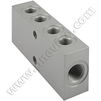 Коллектор 3053 3/8-4L-1/4 коллектор односторонний 4 выхода фото увеличить Купить Коллектор 3053 3/8-4L-1/4 коллектор односторонний 4 выхода фото